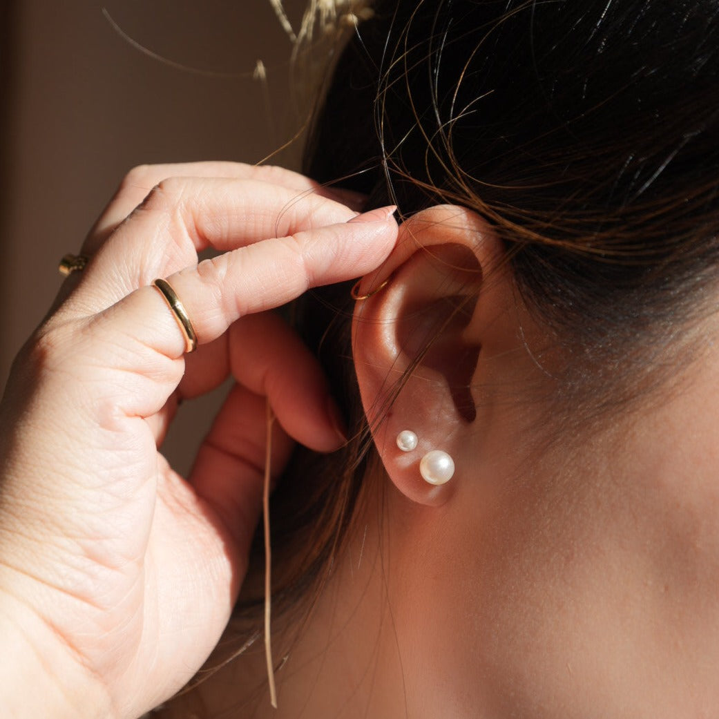 Gold Filled Pearl Studs