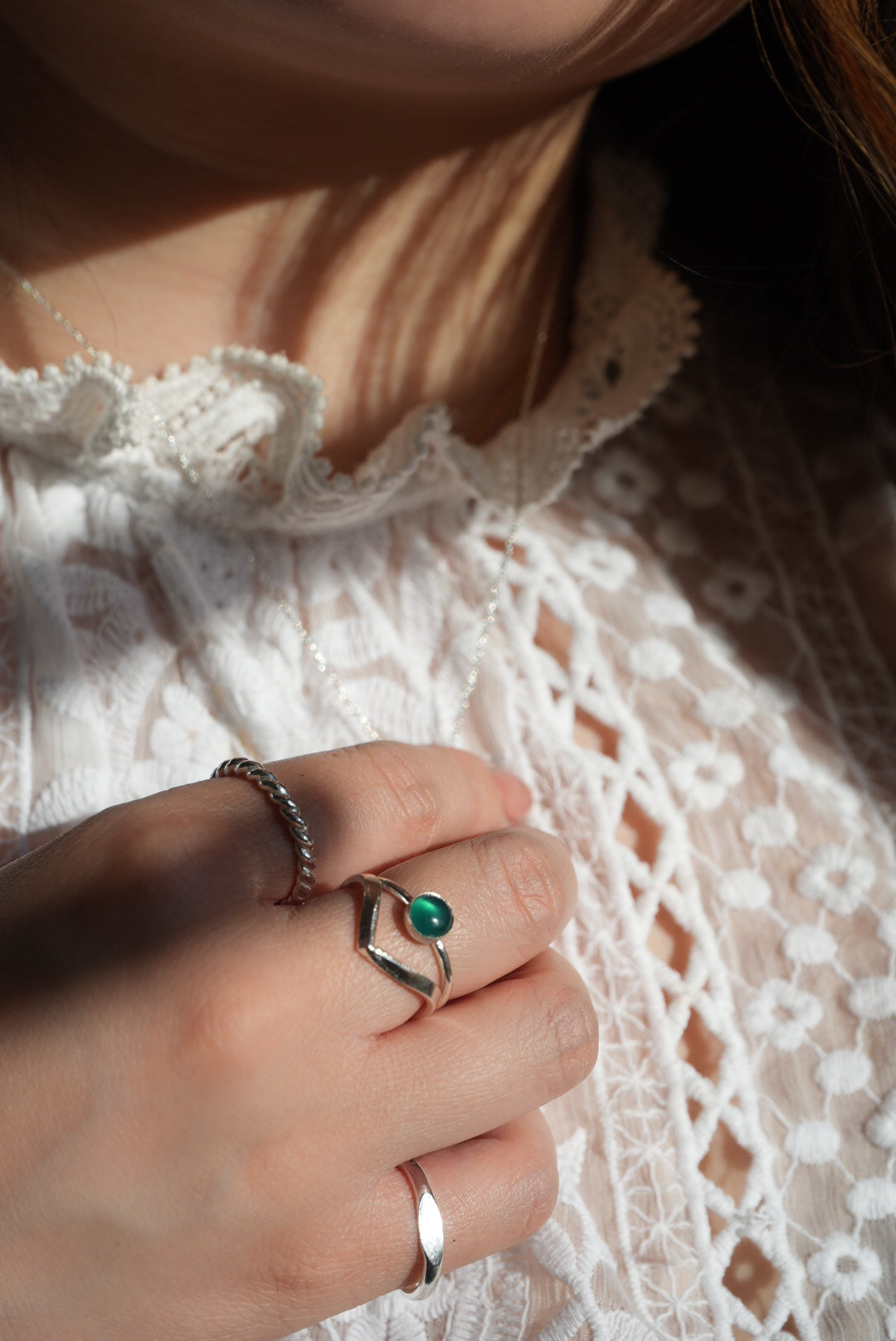 Sterling Silver Chevron Ring