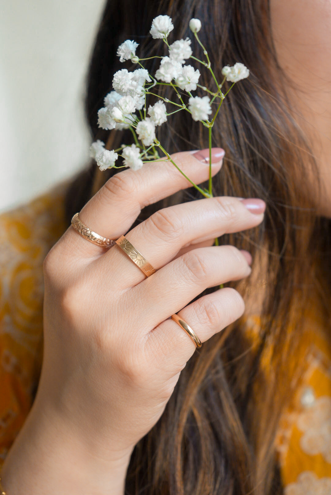 Gold Filled Vintage Pattern Ring