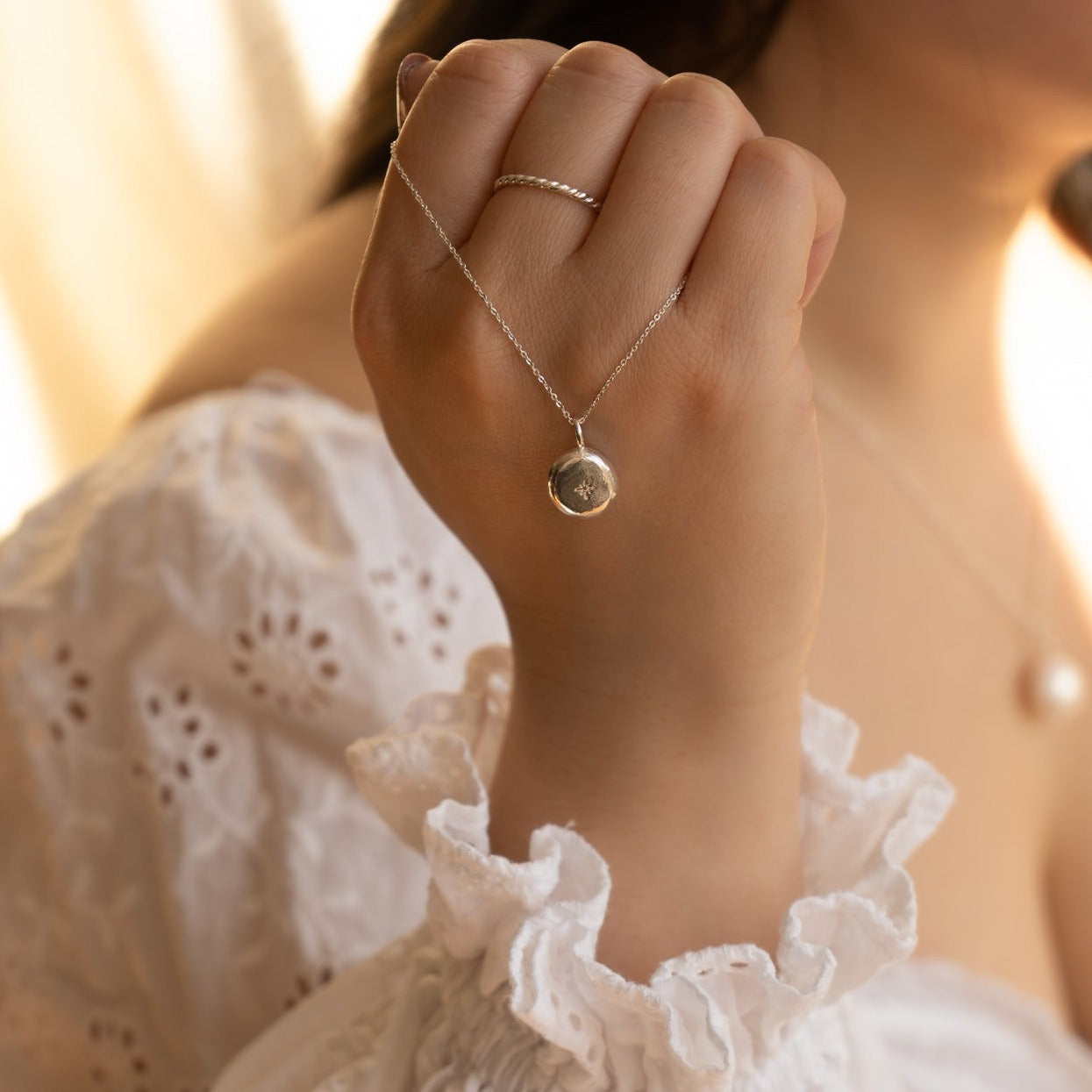 Sterling Silver Molten Zero Waste Necklace