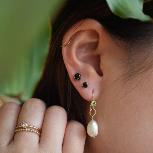 Gold Filled Peridot Drop Earrings