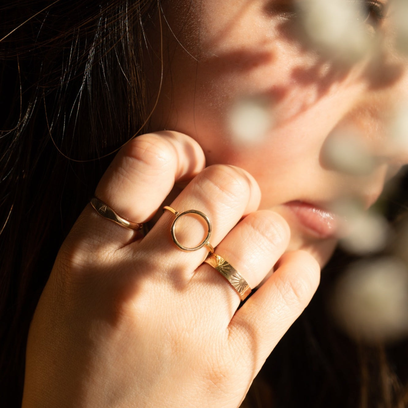 Gold Filled Sun Stamped Ring