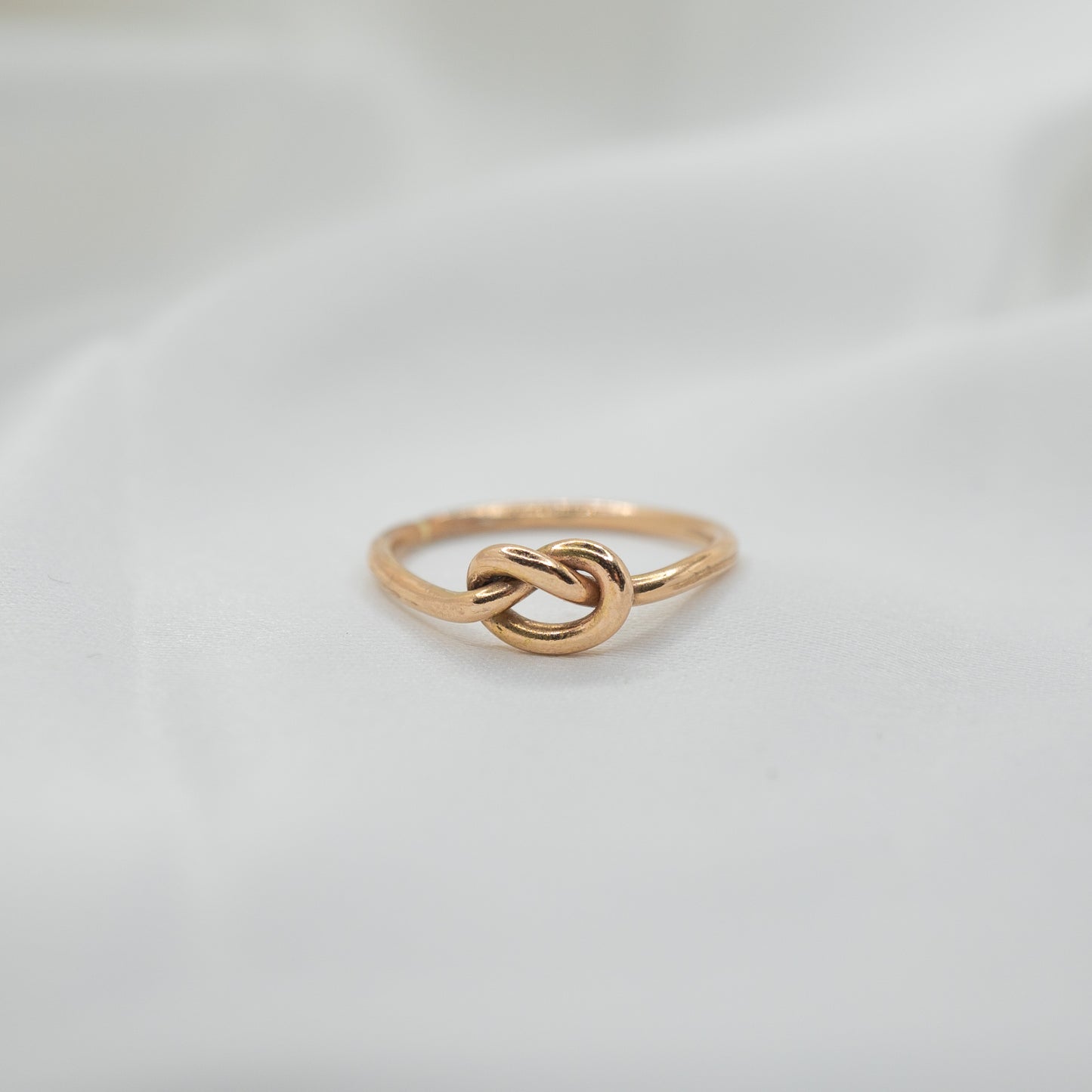 Gold Filled Knot Ring - shot on white - front view
