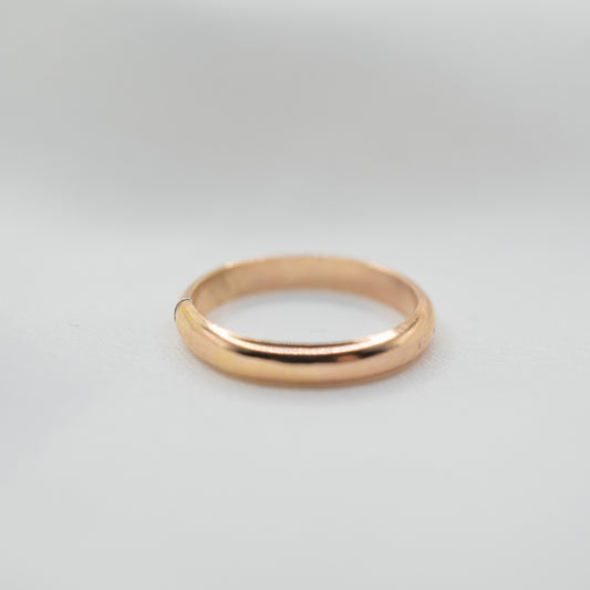 Gold Filled Plain Band Ring - shot on white - front view